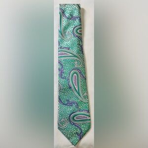 V9 Verse 9 Haute Couture Silk Necktie Paisley